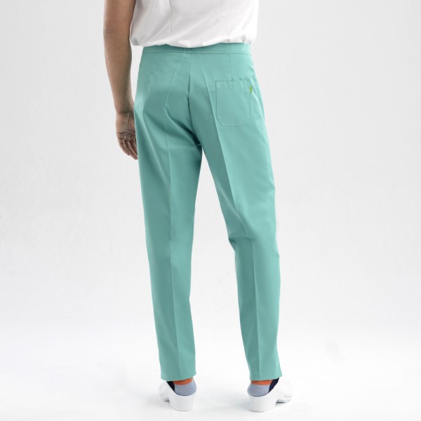 TROUSER WITH ZIP AND ELASTIC WAIST