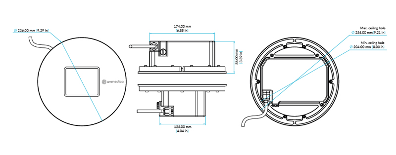 Dimensiones_UV222_techo_cleanroom-2