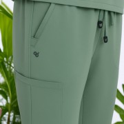 Pantalón sanitario recto 3 bolsillos sage green (1)