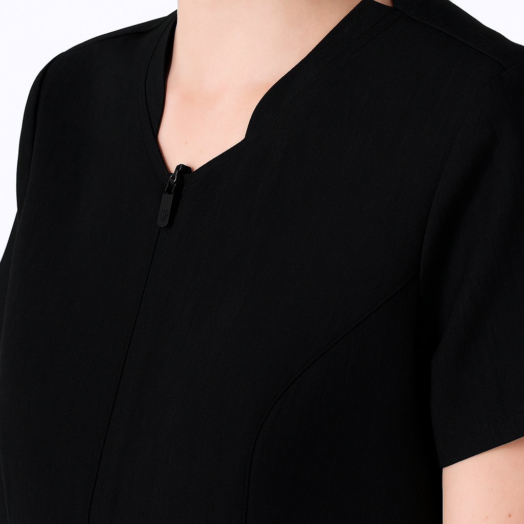 Chaqueta mujer cremallera negra